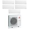 Mitsubishi Electric Climatizzatore Condizionatore Mitsubishi Electric Penta Split Inverter Linea Plus serie MSZ-AY 9+9+9+9+9 con MXZ-5F102VF R-32 Wi-Fi Integrato 9000+9000+9000+9000+9000