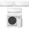 Panasonic Condizionatore Panasonic Trial Split serie TZ 7+7+7 con CU-3Z52TBE R-32 Wi-Fi Integrato 7000+7000+7000