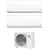 Fujitsu Condizionatore Dual Split Fujitsu KJ White 7+12 con AOEG18KBCA2 R-32 Wi-Fi Integrato