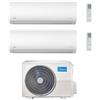 Midea Condizionatore Dual Split Midea XTreme Pro Wi-Fi 9+9 con M2OE-18HFN8-Q R-32 Wi-Fi Integrato