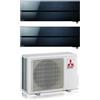 Mitsubishi Electric Condizionatore Dual Split Mitsubishi Electric Kirigamine Style Onyx Black 12+12 con MXZ-2F53VF R-32 Wi-Fi Integrato