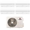 Kosami Condizionatore Quadri Split Kosami Paros White 9+9+9+9 con 32-4 R-32 Wi-Fi Integrato