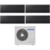 Samsung Condizionatore Quadri Split Samsung WindFree Première Black 7+7+7+9 con AJ080TXJ4KG R-32 Wi-Fi Integrato