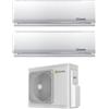 Beretta Climatizzatore Condizionatore Beretta Dual Split Inverter serie BREVA 9+12 con 18000-2 R-32 Wi-Fi Optional 9000+12000