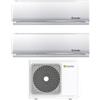 Beretta Climatizzatore Condizionatore Beretta Dual Split Inverter serie BREVA E 9+12 con 18000-2 R-32 Wi-Fi Optional 9000+12000