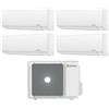 Beretta Climatizzatore Condizionatore Beretta Quadri Split Inverter serie BREVA E 9+9+9+12 con 24000-4 R-32 Wi-Fi Optional 9000+9000+9000+12000