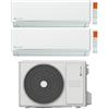 Clivet Climatizzatore Condizionatore Clivet Dual Split Inverter EZCool 9000+12000 btu con MU2-Y53M Wi-Fi Optional 9+12