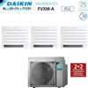 Daikin Climatizzatore Condizionatore Daikin a Pavimento Trial Split serie PERFERA FVXM-A 9+9+12 con 3MXM52N R-32 Wi-Fi Integrato 9000+9000+12000 Con Telecomando ad Infrarossi Incluso Garanzia Italiana - Novità