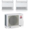 Mitsubishi Electric Climatizzatore Condizionatore Mitsubishi Pavimento MFZ-KT Dual Split Inverter 9000 + 12000 BTU con MXZ-2F53VF Gas R-32