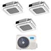 Midea Condizionatore Trial Split a Cassetta Midea 9+9+9 con M3OA-27HFN8-Q R-32 Wi-Fi Optional con Telecomando e Griglia