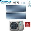 Daikin Climatizzatore Condizionatore Daikin Bluevolution Dual Split Inverter serie EMURA SILVER III 7+12 con 2MXM40N R-32 Wi-Fi Integrato 7000+12000 Colore Argento - Garanzia Italiana