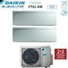 Daikin Climatizzatore Condizionatore Daikin Bluevolution Dual Split Inverter serie EMURA WHITE III 7+12 con 2MXM68N R-32 Wi-Fi Integrato 7000+12000 Colore Bianco - Garanzia Italiana