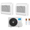 Midea Condizionatore Midea Console Dual Split 12+18 btu con M3OA-27HFN8-Q R-32 Wi-Fi Optional