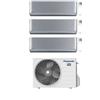 Panasonic Climatizzatore Condizionatore Panasonic Trial Split Inverter Serie Etherea Silver 7+7+7 con CU-3Z68TBE R-32 Wi-Fi Integrato Colore Argento 7000+7000+7000
