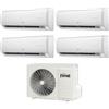 Ferroli Climatizzatore Condizionatore Quadri Split Inverter Ferroli Giada M 9000+9000+9000+12000 btu con 28-4 Wi-Fi Integrato Alexa e Google HOME 9+9+9+12 - NOVITA