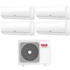 Riello Climatizzatore Condizionatore Riello Quadri Split Inverter serie AARIA PLUS I 9+9+12+12 con AARIA MULTI 485 PI R-32 Wi-Fi Integrato 9000+9000+12000+12000