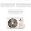 Kosami Condizionatore Trial Split Kosami Paros White 9+9+18 con 21-3 R-32 Wi-Fi Integrato