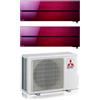 Mitsubishi Electric Condizionatore Mitsubishi Electric Dual Split Kirigamine Style Ruby Red 12+12 con MXZ-2F53VF R-32 Wi-Fi Integrato