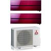 Mitsubishi Electric Condizionatore Mitsubishi Electric Dual Split Kirigamine Style Ruby Red 9+12 con MXZ-2F42VF R-32 Wi-Fi Integrato