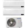 Samsung Climatizzatore Condizionatore Samsung Dual Split Inverter serie WINDFREE AVANT S2 9+18 con AJ052TXJ2KG R-32 Wi-Fi Integrato 9000+18000