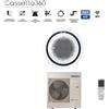 Samsung Climatizzatore Condizionatore Samsung Inverter Cassetta 360° 36000 Btu AC100RN4PKG/EU Monofase R-32 Wi-Fi Optional Vari Pannelli Disponibili
