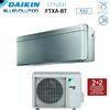 Daikin Climatizzatore Condizionatore Daikin Bluevolution Inverter serie STYLISH TOTAL SILVER 15000 Btu FTXA42BS R-32 Wi-Fi Integrato Classe A++ Colore Grigio Garanzia Italiana
