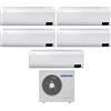 Samsung Climatizzatore Condizionatore Samsung Penta Split Inverter serie CEBU S2 7+9+9+9+9 con AJ100TXJ5KG R-32 Wi-Fi Integrato 7000+9000+9000+9000+9000