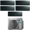 Daikin Climatizzatore Condizionatore Daikin Bluevolution Penta Split Inverter serie EMURA BLACK III 9+9+9+9+18 con 5MXM90N R-32 Wi-Fi Integrato 9000+9000+9000+9000+18000 Colore Nero - Garanzia Italiana
