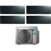 Daikin Climatizzatore Condizionatore Daikin Bluevolution Quadri Split Inverter serie EMURA BLACK III 7+7+7+12 con 4MXM68N R-32 Wi-Fi Integrato 7000+7000+7000+12000 Colore Nero - Garanzia Italiana