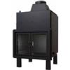 CTM Termocamino a Legna CTM Basic Eco S0 30 kW Solo Riscaldamento con Scambiatore Full Link e Chiusura Antine