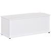 Easycomfort Panca Contenitore Multiuso in Legno Truciolare con Coperchio Apribile, per Camera e Ingresso, 100x40x40cm, Bianco