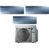 Daikin Climatizzatore Condizionatore Daikin Bluevolution Trial Split Inverter serie EMURA SILVER III 7+9+15 con 3MXM52N R-32 Wi-Fi Integrato 7000+9000+15000 Colore Argento - Garanzia Italiana