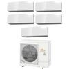 Fujitsu Climatizzatore Condizionatore Fujitsu Penta Split Inverter serie KG 9+9+12+12+12 con AOYG36KBTA5 R-32 Wi-Fi Integrato 9000+9000+12000+12000+12000