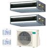 General Fujitsu Climatizzatore Condizionatore General Fujitsu Dual Split Inverter Canalizzato Canalizzabile serie KL 9+9 con AOHG18KBTA2 R-32 Wi-Fi Optional 9000+9000 Comandi UTY-RCRGZ1 Inclusi