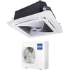 Haier Climatizzatore Condizionatore Haier Cassetta 90x90 Round Flow 36000 Btu ABH105H1ERG Trifase R-32 Wi-Fi Optional con Pannello No Sensor Incluso Nessun Comando
