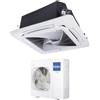 Haier Climatizzatore Condizionatore Haier Cassetta 90x90 Round Flow 48000 Btu ABH140K1ERG Trifase R-32 Wi-Fi Optional con Pannello No Sensor Incluso Comando a filo Haier YR-E16B