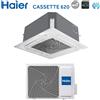 Haier Climatizzatore Condizionatore Haier Cassetta a 4 Vie Inverter serie Cassette620 12000 Btu AB35S2SC2FA R-32 Wi-Fi Optional con Pannello Incluso Comando a Filo Haier Bianco HW-BA116ABK