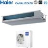 Haier Climatizzatore Condizionatore Haier Inverter Canalizzato Canalizzabile Media Prevalenza 42000 Btu AD125S2SM3FA Monofase R-32 Wi-Fi Optional Telecomando Infrarossi Haier YR-HRS01 + Ricevente RE-02