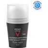 L'Oréal Vichy Homme Deodorante anti-traspirante controllo estremo 72h - Roll On 50 ml efficace per 72 ore