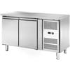 Tavolo Refrigerato 2 porte, 290 Lt. Acciaio inox. -2°/+8°C. Cm. 136x70x85H. * Classe C *