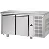 Tavolo Refrigerato 2 porte, 310 Lt. Acciaio inox. -2°/+8°C. - Cm. 142x70x85H.