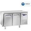 Tavolo Refrigerato 2 porte, 260 Lt. Acciaio inox. -2°/+8°C. Cm. 135x70x85H. * INDUSTRIA 4.0 *
