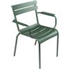 Fermob - Poltrona impilabile Luxembourg - Verde - Alluminio laccato - Designer Frédéric Sofia