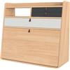 Hartô - Scrivania a muro Gaston - Legno naturale - MDF rivestito in rovere - Designer Florence Watine