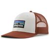 Patagonia P-6 Logo Trucker Hat White w/Rusty Red