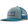 Patagonia P-6 Logo Trucker Hat Blue Sage