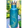 Starbucks Bicchiere Starbucks Stainless Crown Mermaid 485 ml 16 once nuovo 50 °...