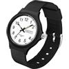 findtime Orologio analogico da donna, impermeabile, facile da leggere, con data, lancetta dei secondi, semplice, minimalista, sportivo, casual, sottile, per donne e ragazze