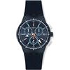 Swatch Orologio da Uomo Cronografo al Quarzo con Cinturino in Silicone - SUSN410
