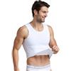 BaronHong Uomo Compressione Pettorale Camicia Dimagrante Body Shaper Gilet Allenamento Canotte ABS Addome Canottiere